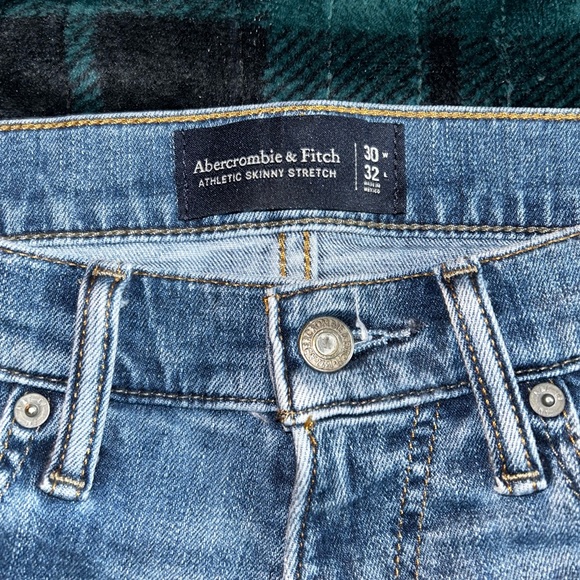 Abercombie Men’s Athletic Skinny Stretch Jeans Size 30W 32L - Picture 3 of 3